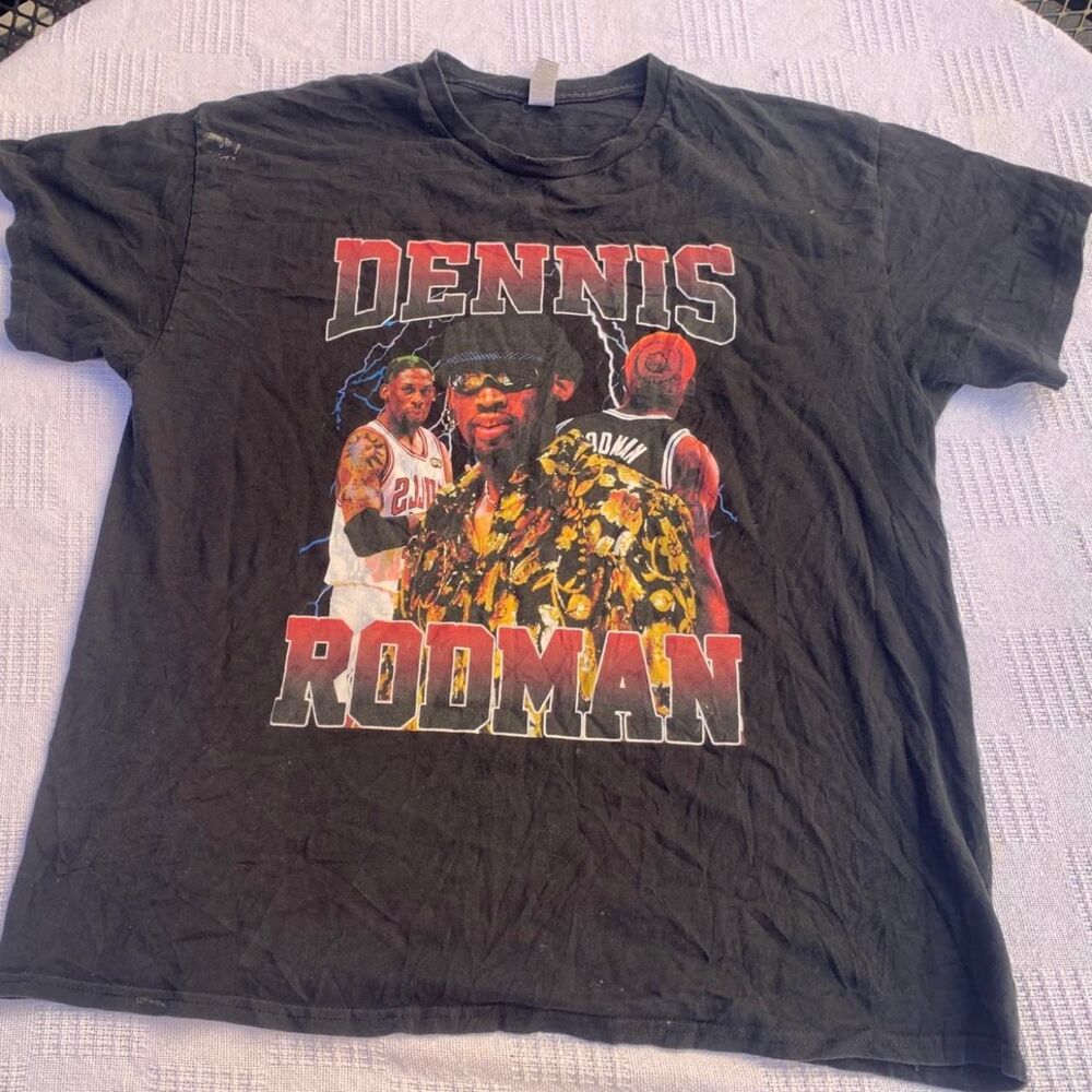 Nba Men's Black and Grey T-shirt